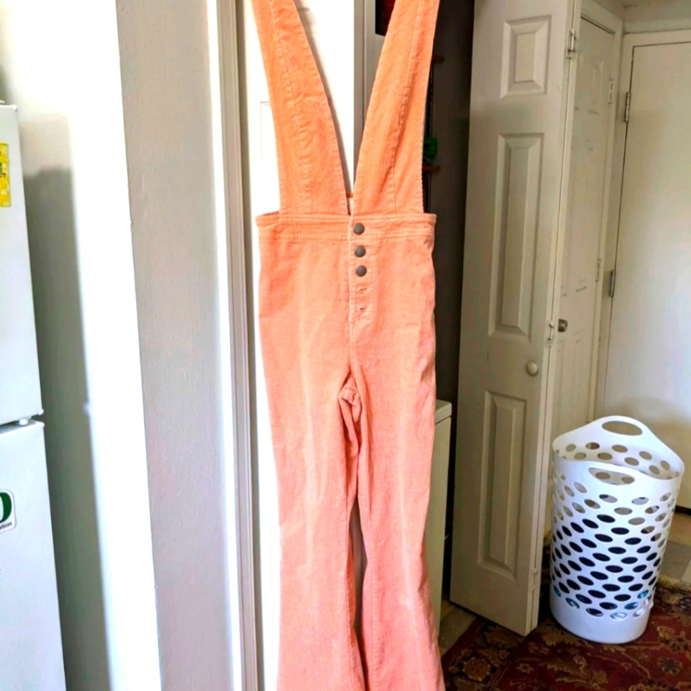 Corduroy Bell Bottom Overalls